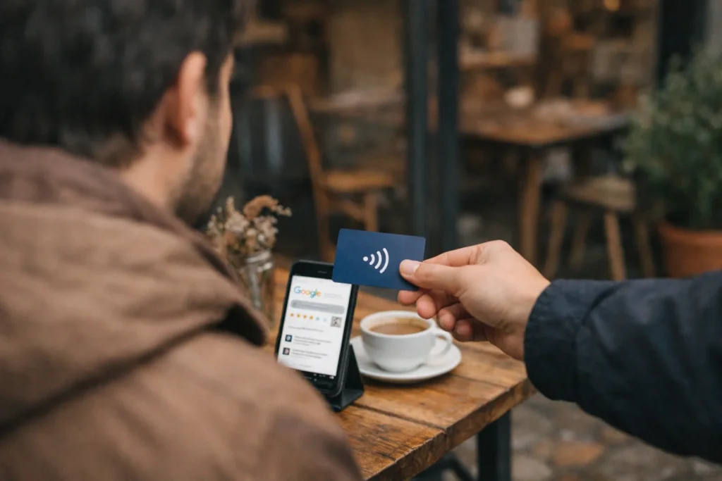 Utilisez la carte NFC pour booster vos avis sur Google