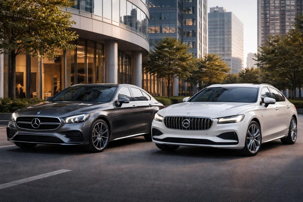 Les véhicules de fonction préférés des cadres avec Mercedes Classe E et Volvo S90