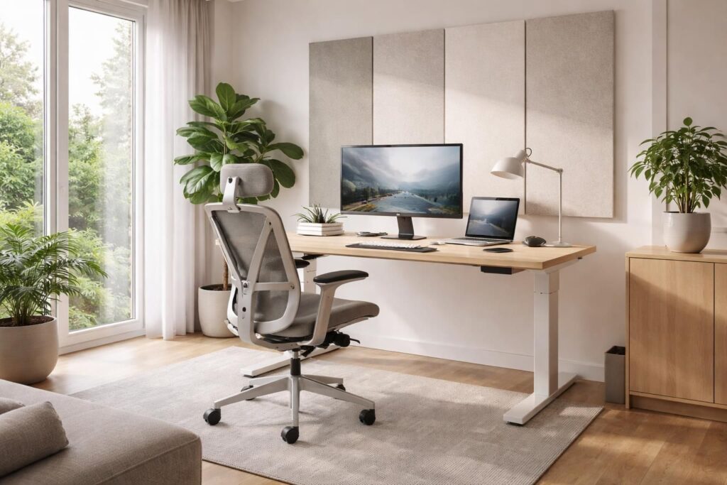 Transformer votre bureau à domicile avec du mobilier ergonomique Herman Miller et une isolation phonique